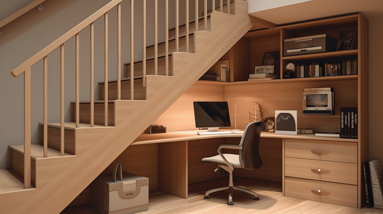 bureau sous escalier 1