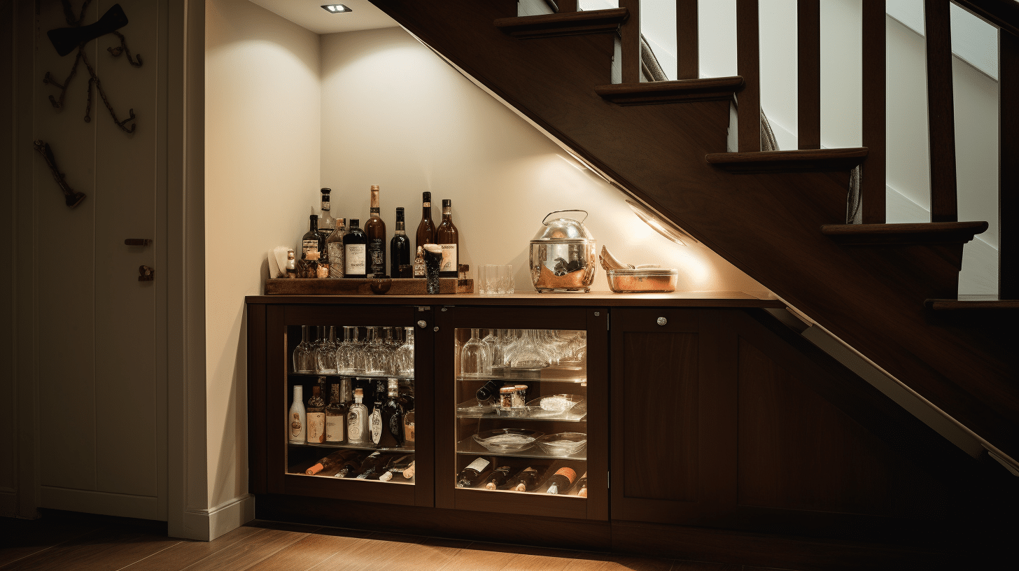 mini bar sous escalier 2