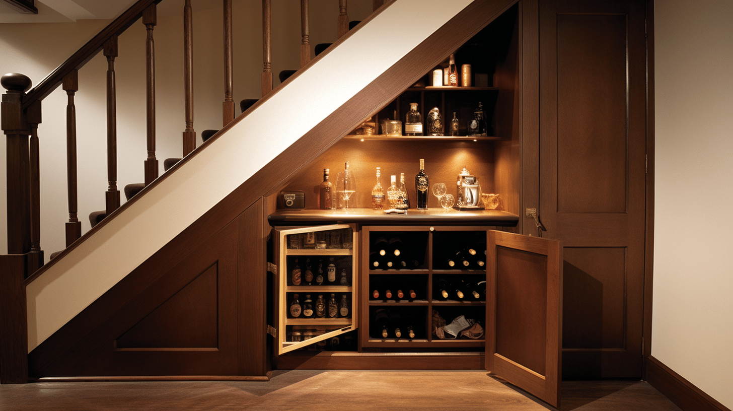 mini bar sous escalier 3