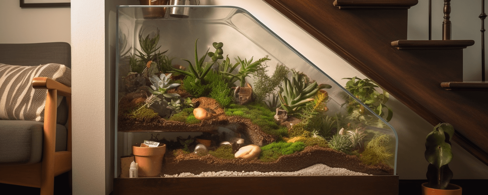 terrarium sous escalier