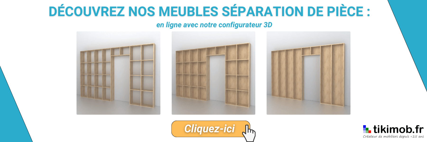 séparer une pîèce avec un meuble separation de piece