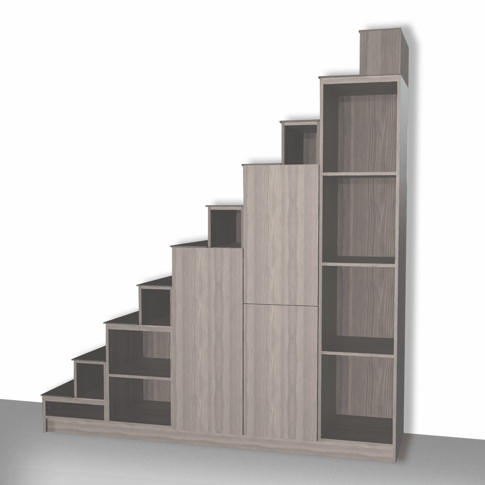 meuble escalier en bois