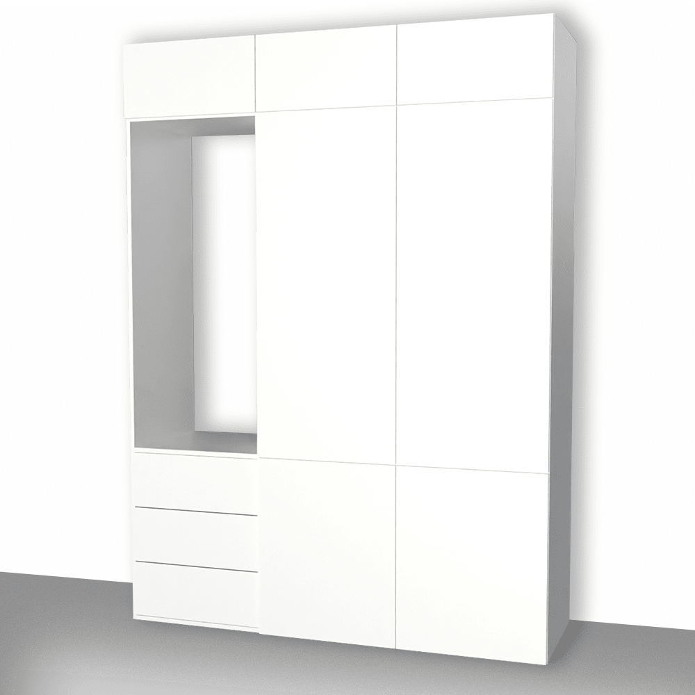 armoire moderne blanche